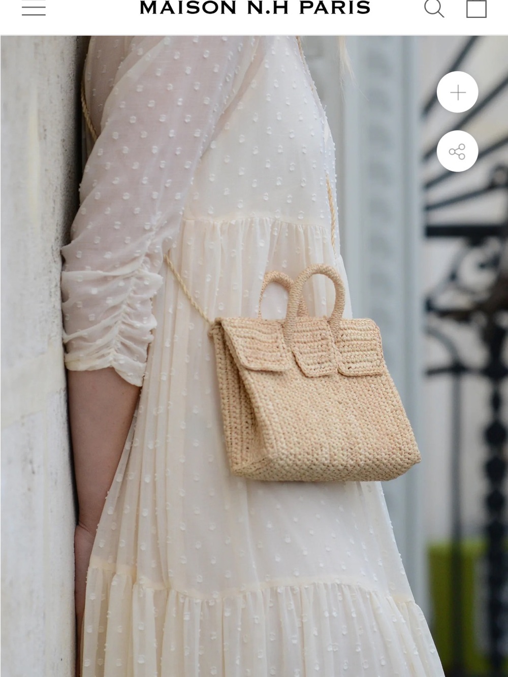 Natural Raffia Mini Tote Bag